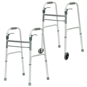 ProBasics Sure Lever Release Folding Walker - Adult - With 5" Wheels - 4 Pack