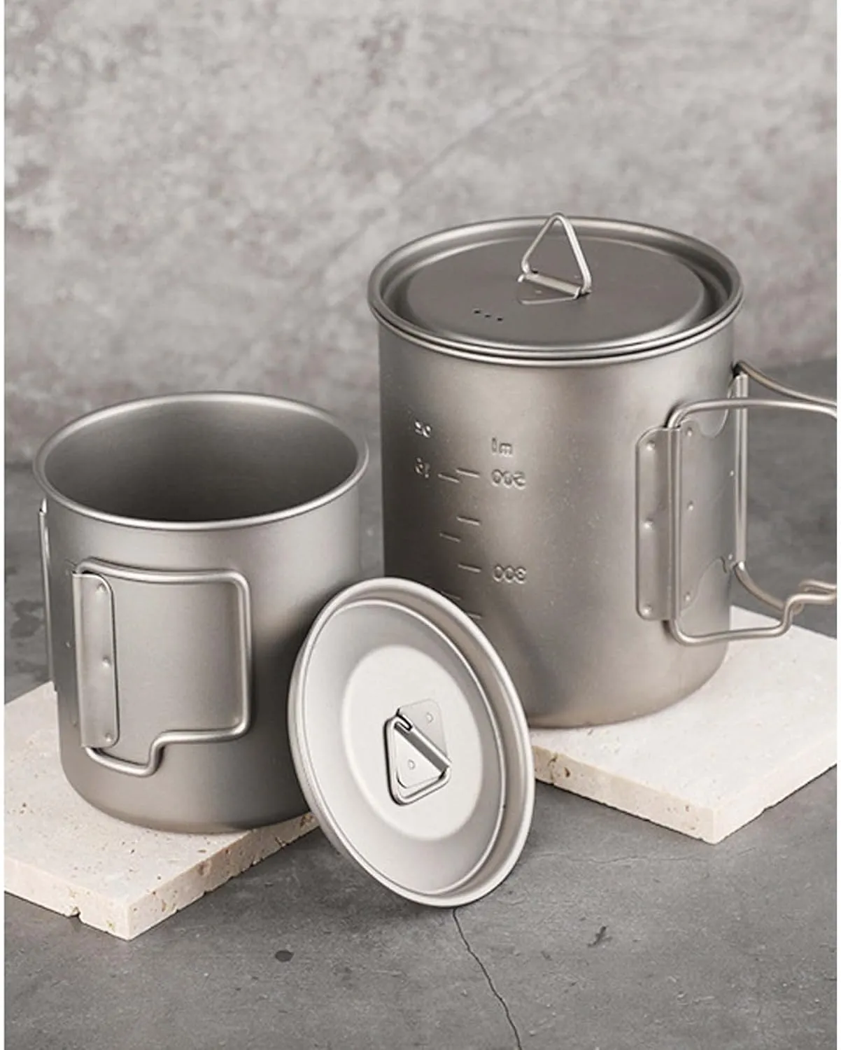 Pure titanium cup outdoor camping portable mug(200ml)