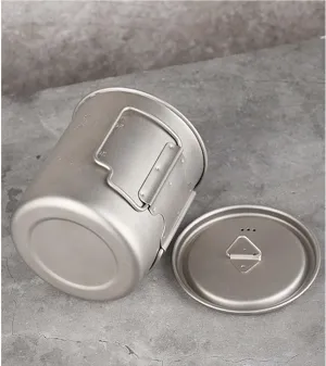 Pure titanium cup outdoor camping portable mug(200ml)