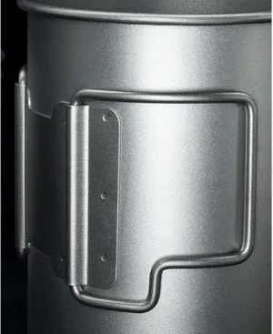 Pure Titanium Mug Outdoor Folding Portable Titanium Alloy Mug(350ML A)