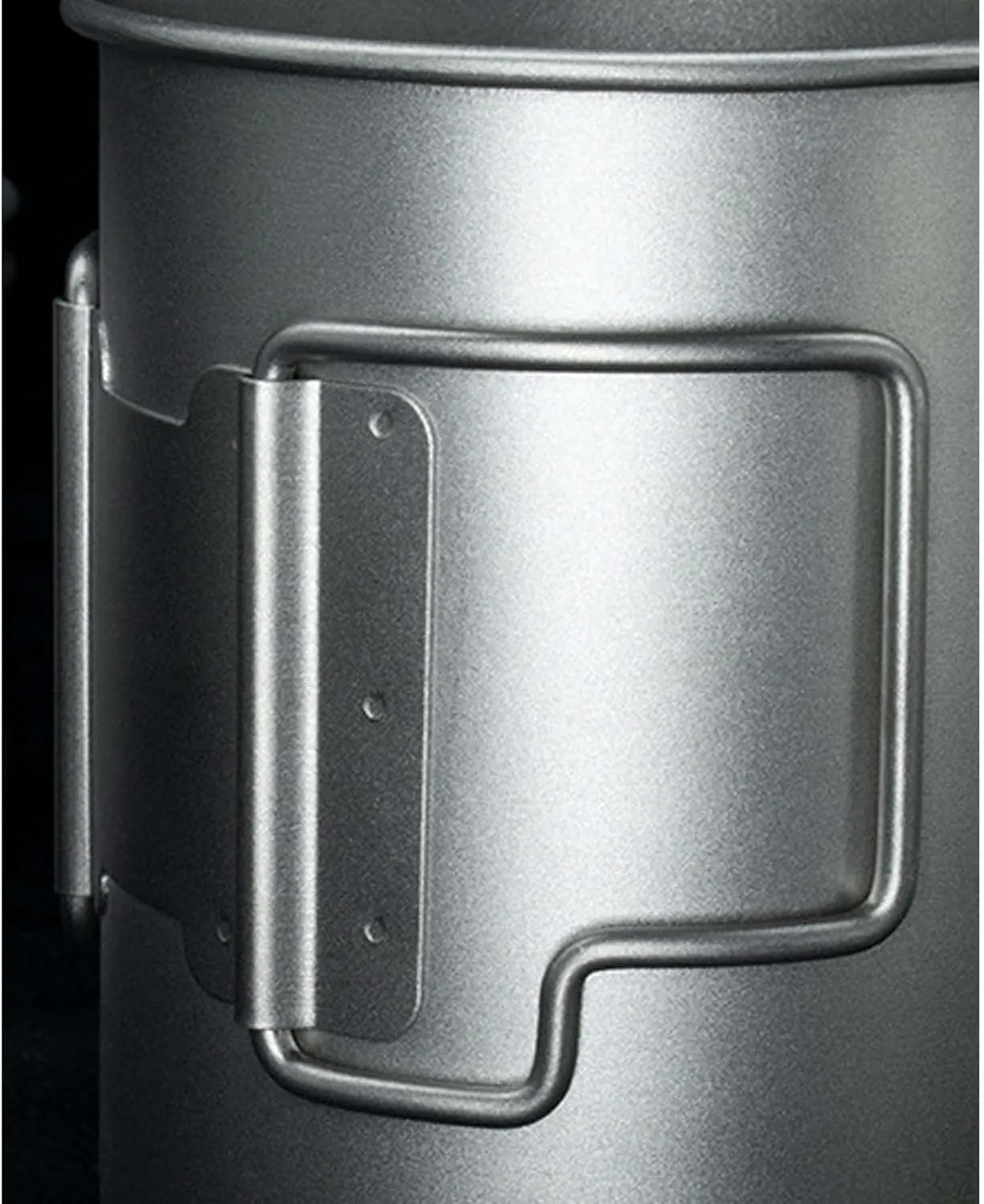 Pure Titanium Mug Outdoor Folding Portable Titanium Alloy Mug(420ML A)