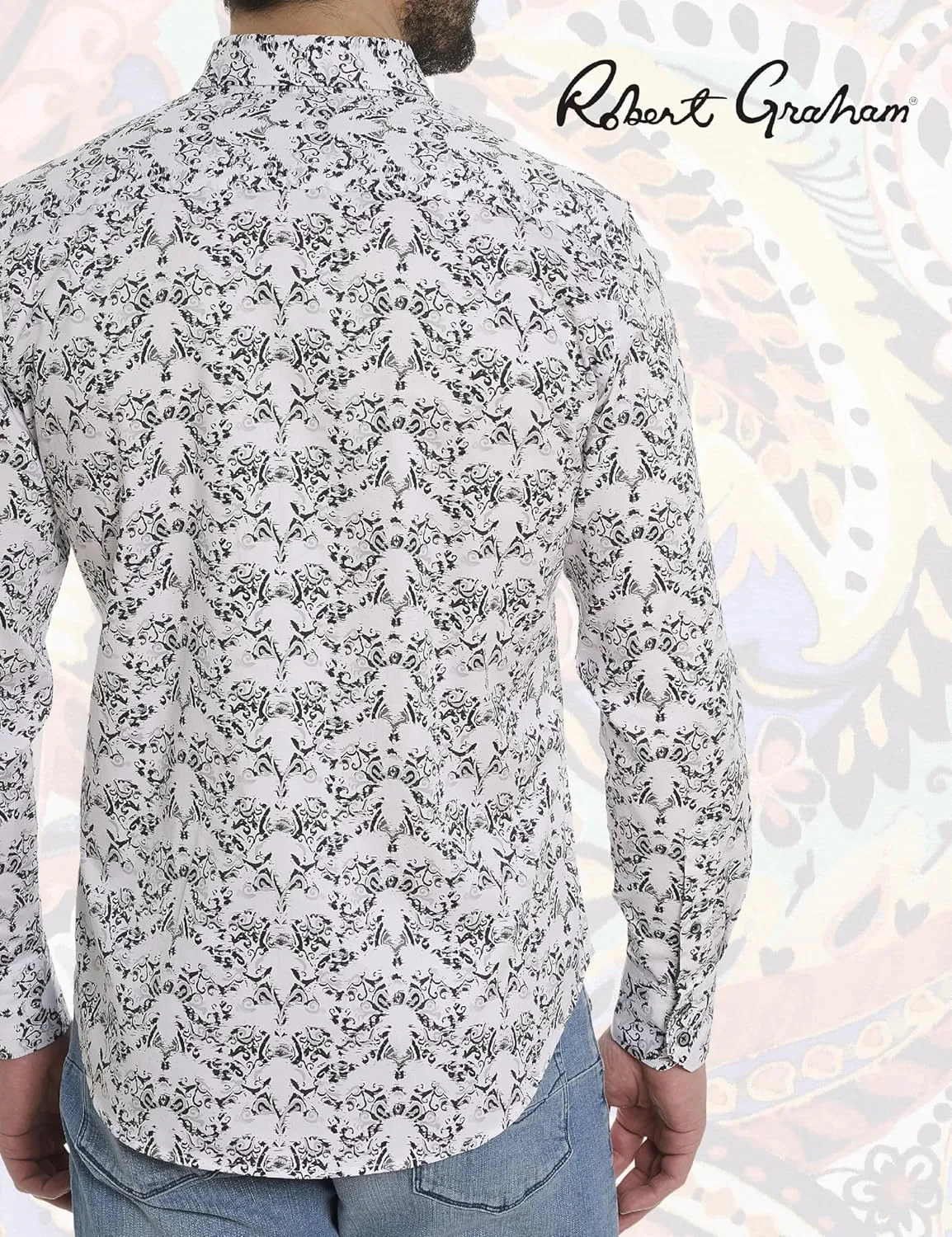 Robert Graham Men's Criswell Long Sleeve Woven Shirt