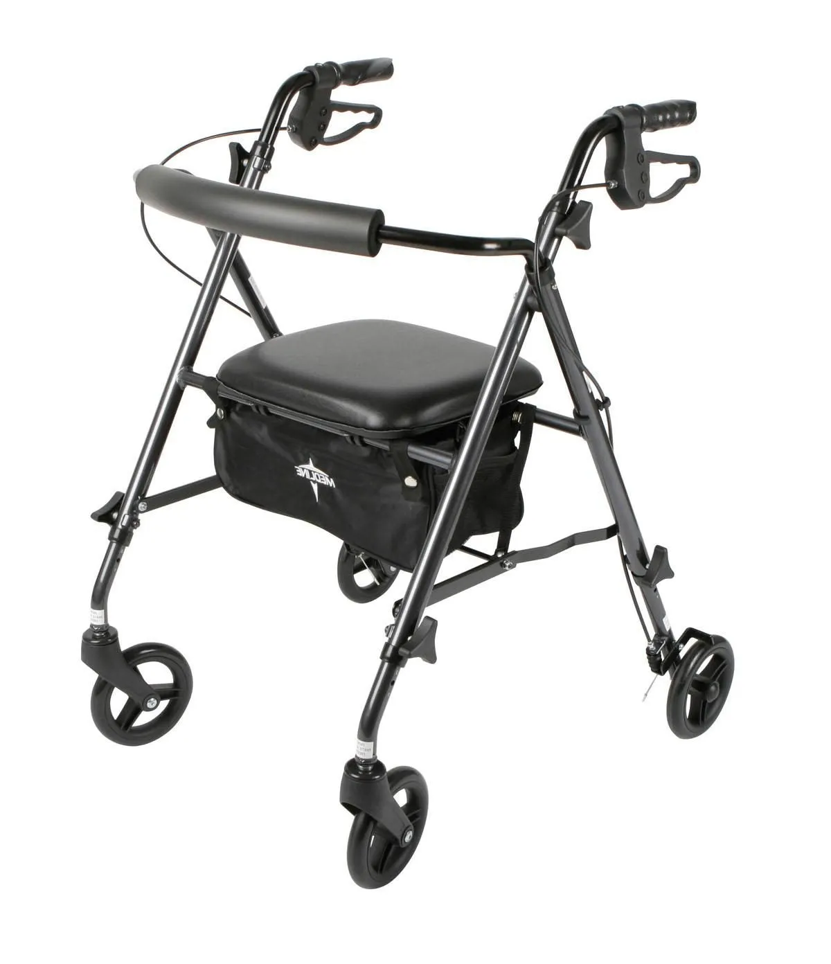 Rollator - UltraLight - Black -6 In.Whls