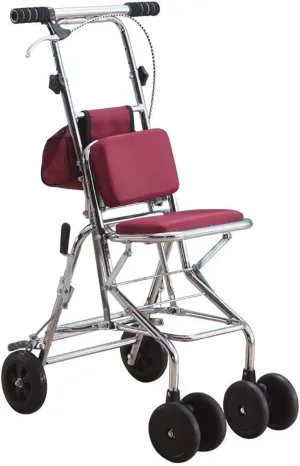 Rollator Walker - Folding 4 Wheel Rolling Walker with Seat & Bag - Mobility Aid for Adult,Senior,Elderly & Handicap Shopping
