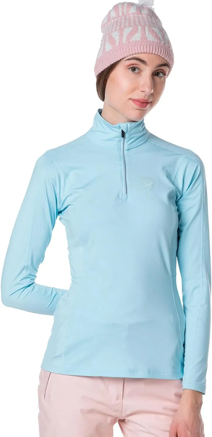 Rossignol Women's Classique Half-Zip Quick-Drying Moisture-Wicking Stretch Warm Long Sleeve Baselayer Top