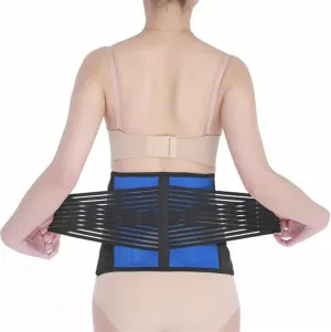 S-6XL Back Support Belt Lumbar Brace Slimming Shapers Belt Waist Trainer Belt for Men Women Dual Adjustment Weight Loss Fitness Fat Burner Workout Support (Color : Black, Size : M/Medium)