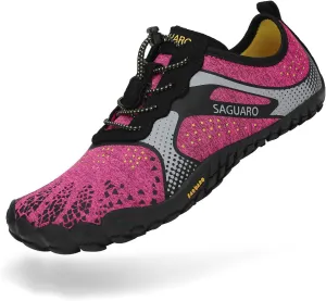 SAGUARO Womens Mens Barefoot Shoes Minimalist Trail Runner Wide Toe Box Zero Drop Outdoor Cross Training Shoe
