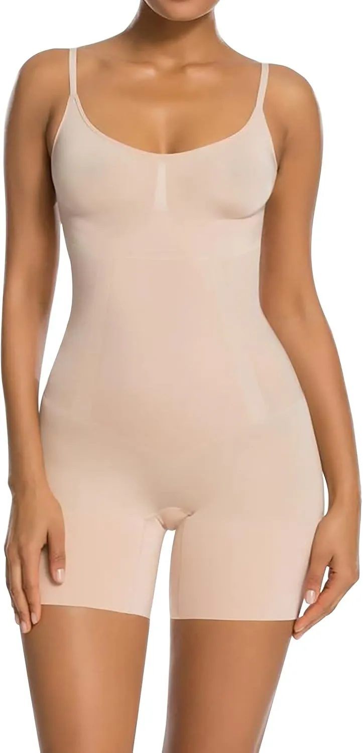 SHAPERX Shapewear for Women Tummy Control Open Bust Thigh Slimmer Body Shaper