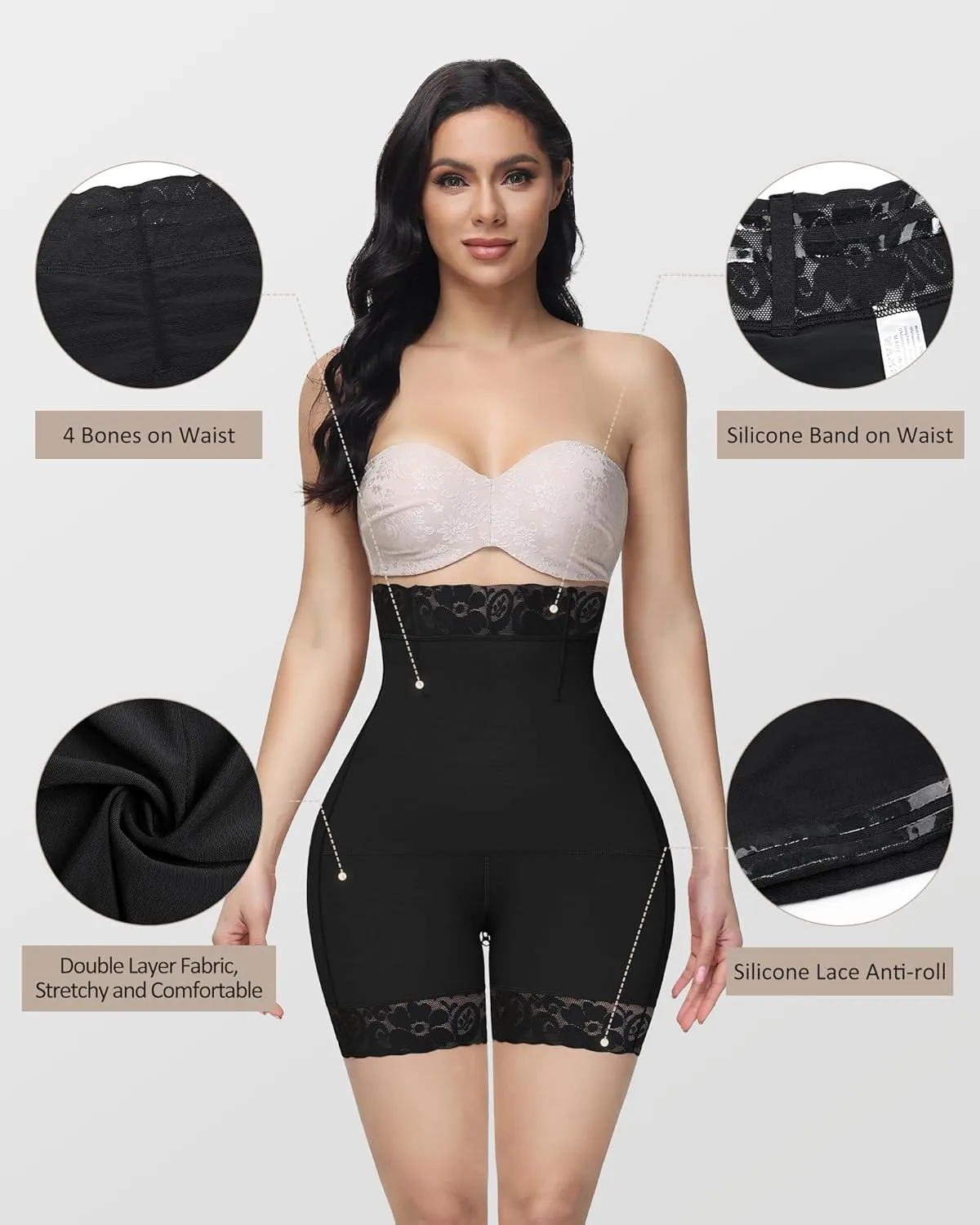 SHAPSHE Butt Lifting Shapewear Tummy Control Shorts Fajas Colombianas Shapewear Shorts Compression Underwear Women
