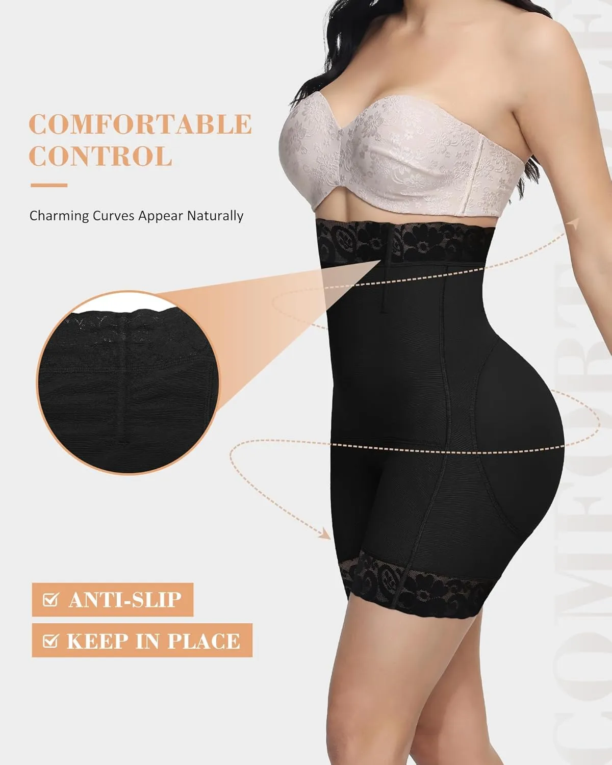 SHAPSHE Butt Lifting Shapewear Tummy Control Shorts Fajas Colombianas Shapewear Shorts Compression Underwear Women