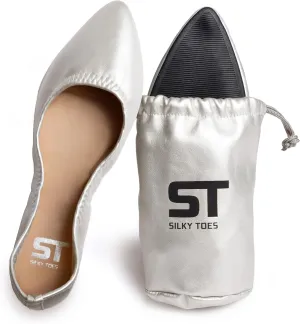Silky Toes Womens Foldable Flat Ballet Shoes Casual Business Flats for Women