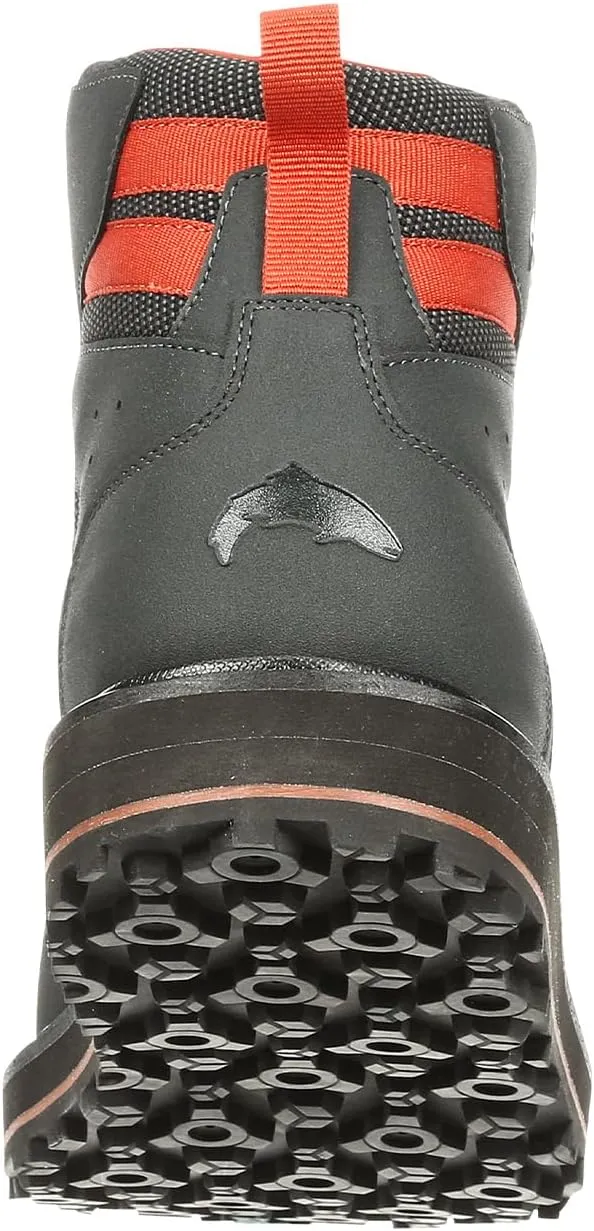 Simms Tributary Rubber Sole Wading Boots for Men and Women - Rugged Fishing Shoes with Ankle Support and Traction Control