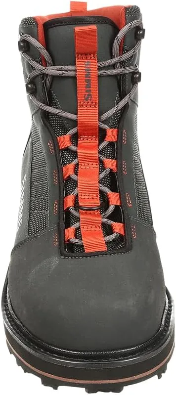 Simms Tributary Rubber Sole Wading Boots for Men and Women - Rugged Fishing Shoes with Ankle Support and Traction Control