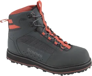 Simms Tributary Rubber Sole Wading Boots for Men and Women - Rugged Fishing Shoes with Ankle Support and Traction Control