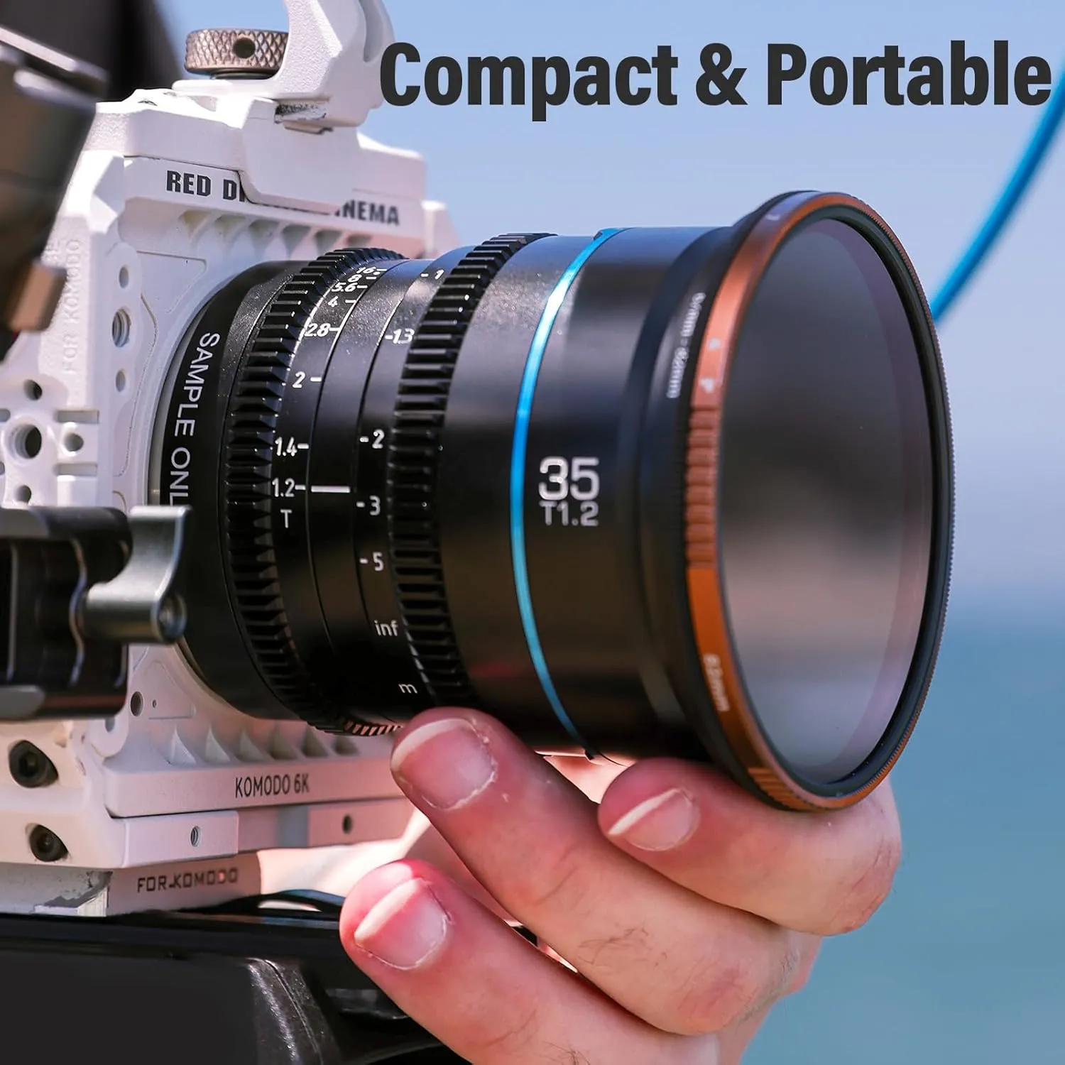 SIRUI Night Walker S35 Manual Focus Cine Lens Set, 24mm, 35mm, 55mm, T1.2 Large Aperture Lensfor E Mount Cameras, FX30, ZVE-10, A6500, A6600 (MS-3SEB, Black)