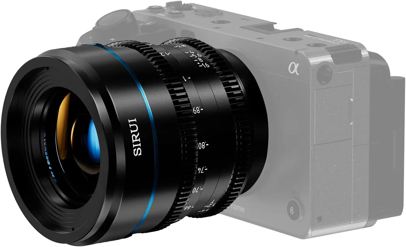 SIRUI Night Walker S35 Manual Focus Cine Lens Set, 24mm, 35mm, 55mm, T1.2 Large Aperture Lensfor E Mount Cameras, FX30, ZVE-10, A6500, A6600 (MS-3SEB, Black)