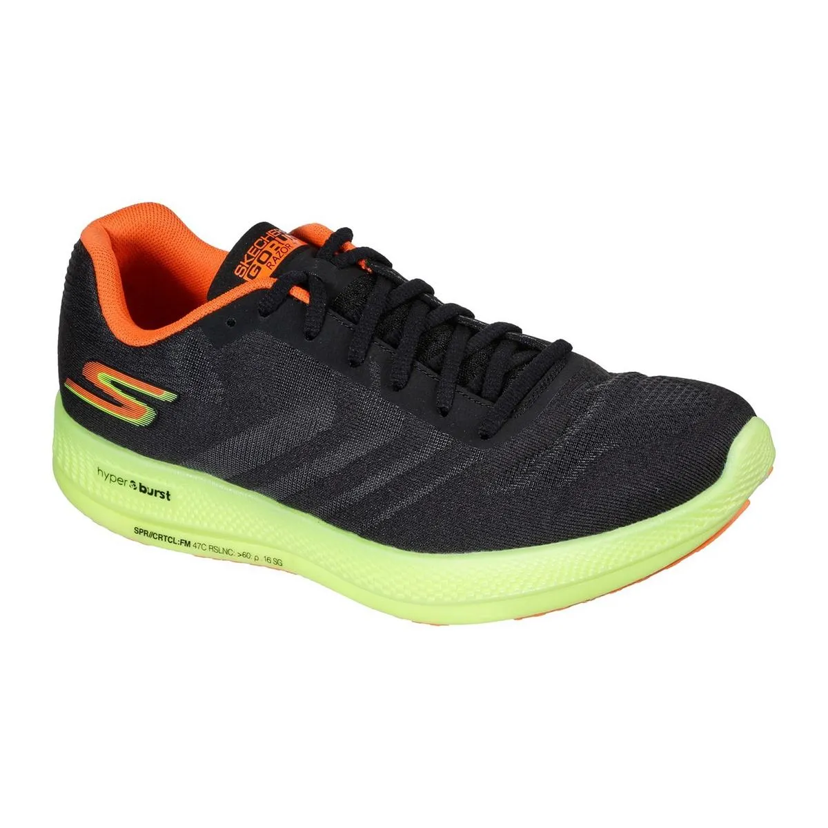 Skechers Performance Go Run Razor   Sports Shoes Black/Yellow/Orange