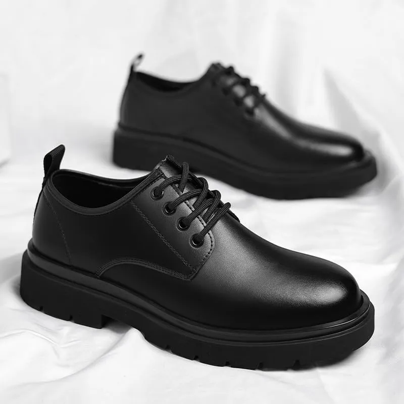 Slim Profile Oxford Dress Shoes Italian Calfskin Leather Business Formal Shoes with CushionFlex Technology for All-Day Wear