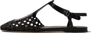 Slingback Flats for Women Braided Sandals Dressy Woven Strappy Shoes, Breathable and Elegant Fashionable Design Highlighting Charm