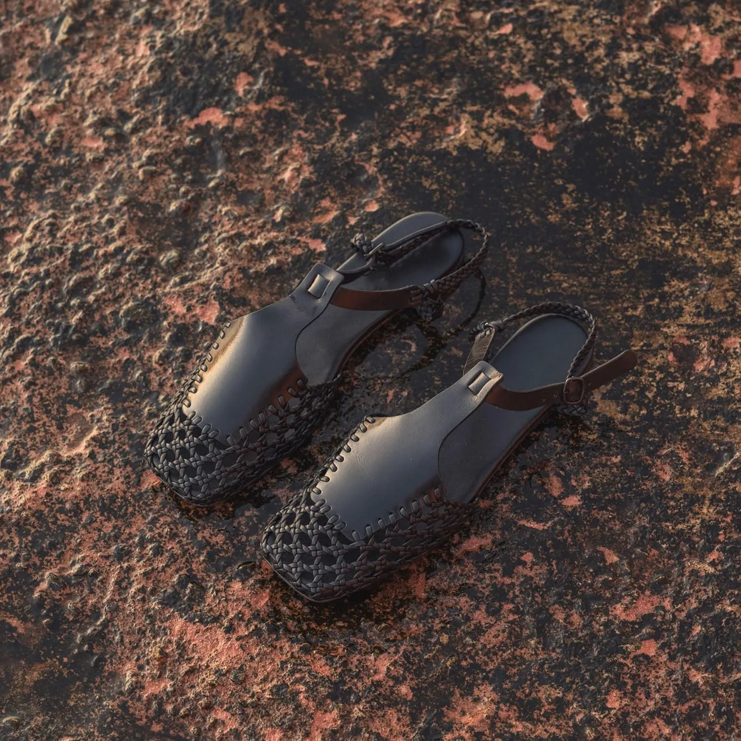 Slingback Flats for Women Braided Sandals Dressy Woven Strappy Shoes, Breathable and Elegant Fashionable Design Highlighting Charm