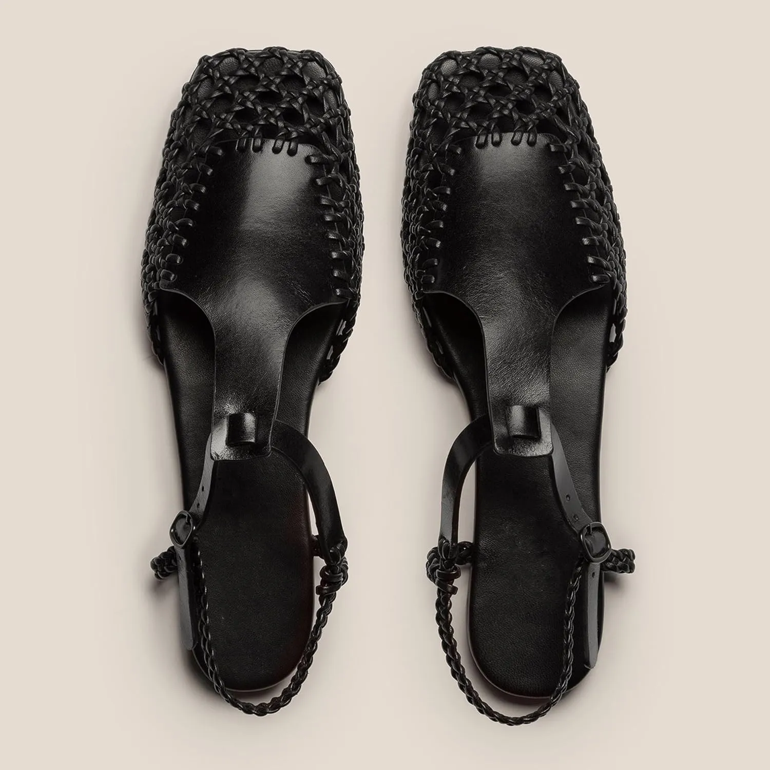 Slingback Flats for Women Braided Sandals Dressy Woven Strappy Shoes, Breathable and Elegant Fashionable Design Highlighting Charm