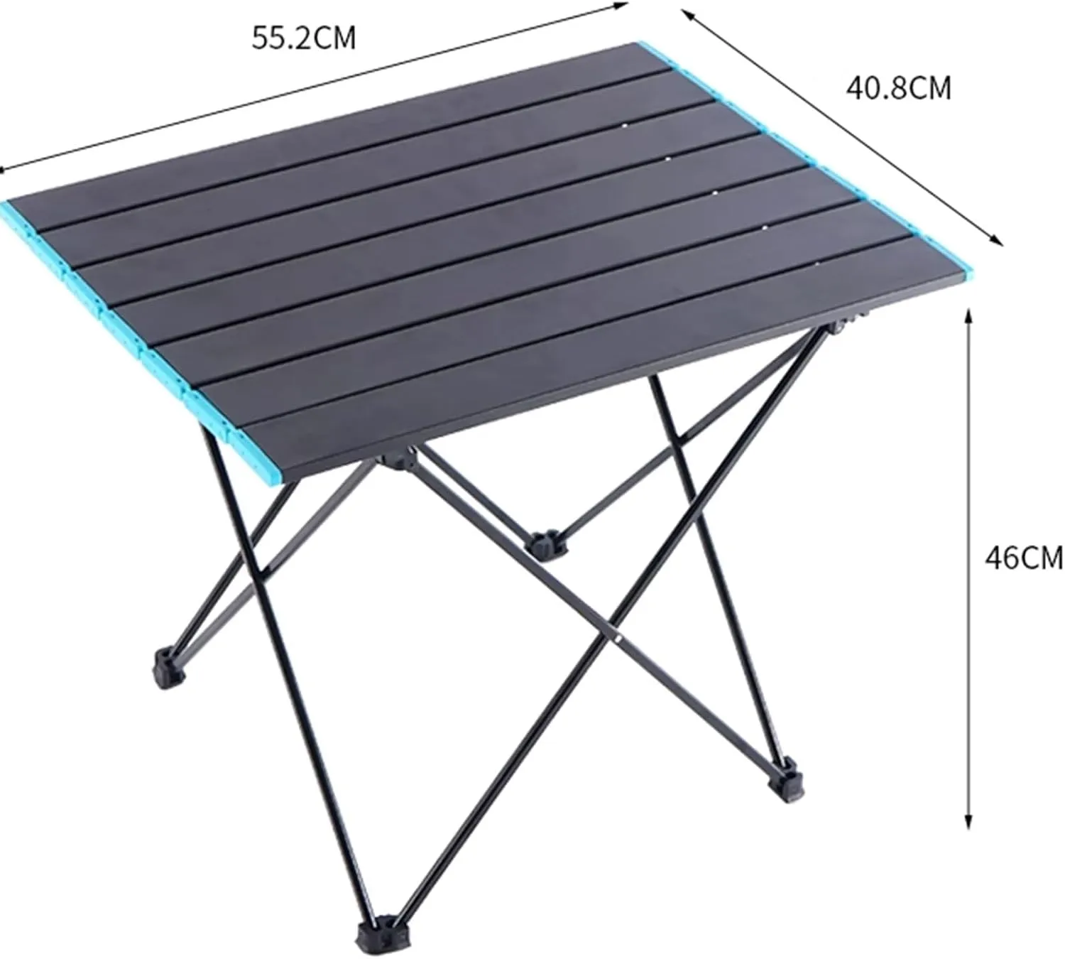 Small Foldable Table Portable Aluminium Klaptafel, Lichtgewicht Draagbare Klaptafel met Ophangnet, Opbergtas, Lichtstandaard for Picnic Camping(Red,55.2 * 40.8 * 46cm)