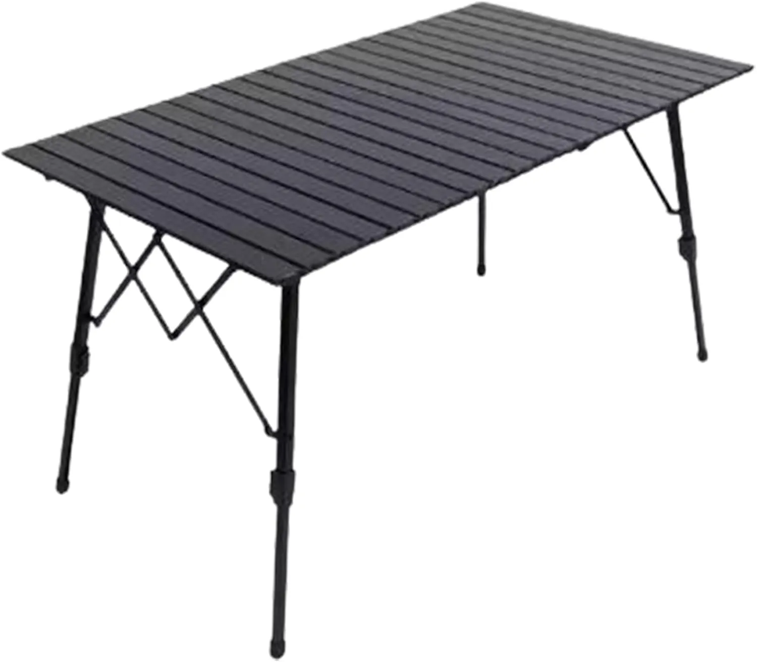 SOBOUR Lifting Camping Table Folding Tables for Camping Aluminum Roll-up Table Adjustable Table Legs for Indoor & Outdoor Party