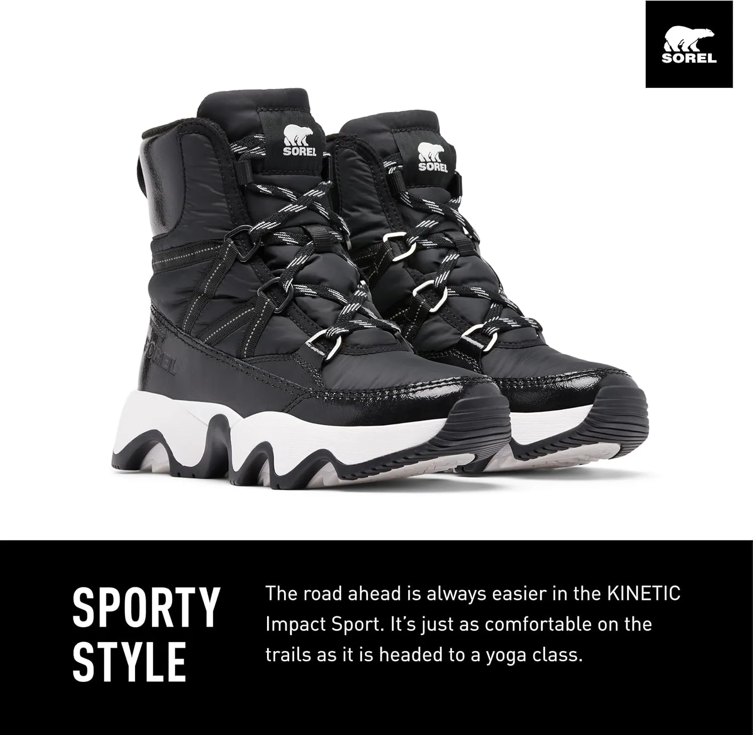 SOREL Women's Kinetic Impact Sport Waterproof Boot