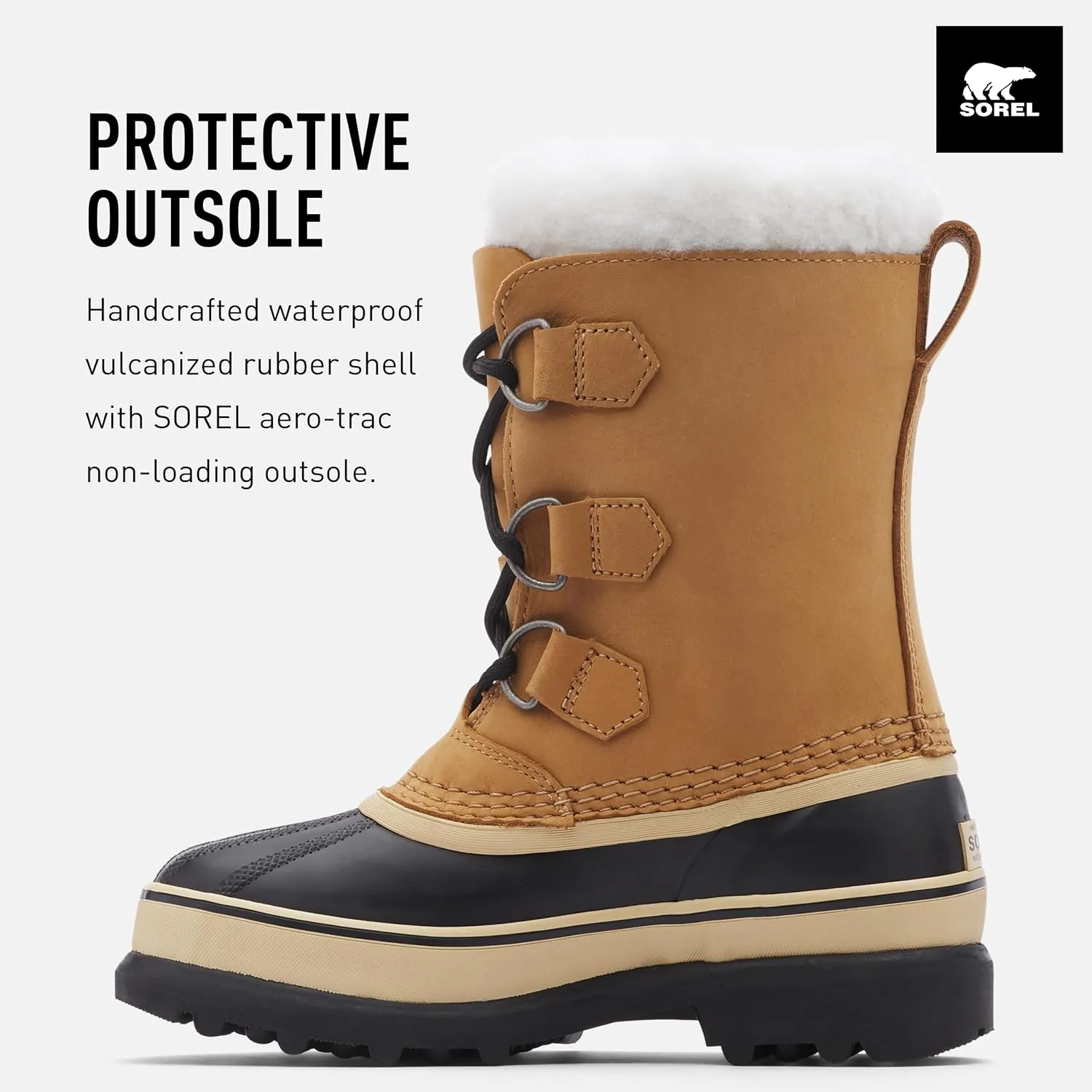 Sorel Youth Caribou Waterproof Youth Unisex Boots