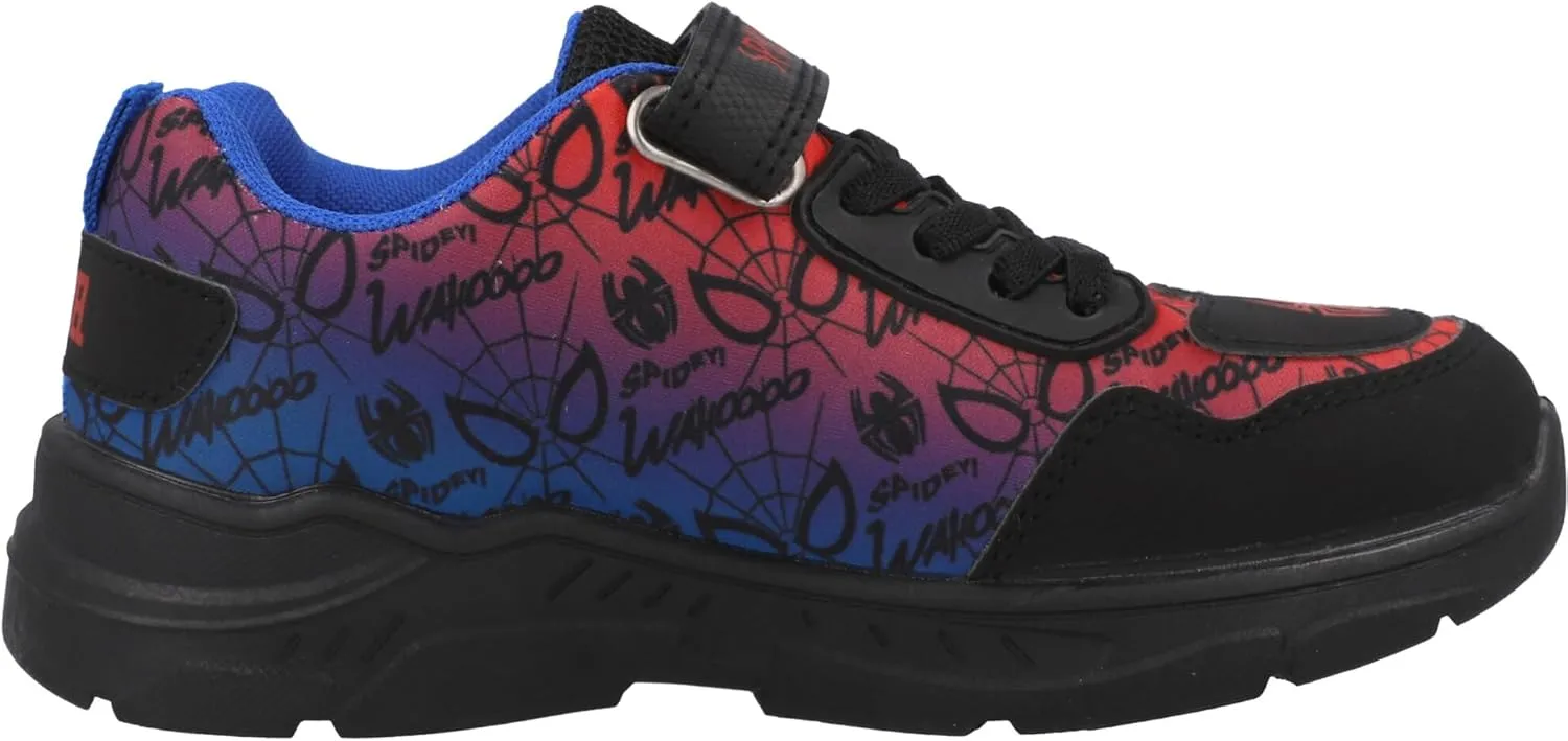Spider-Man Chunky Trainer Black Red Blue – Kids Lightweight Comfortable Secure Fit