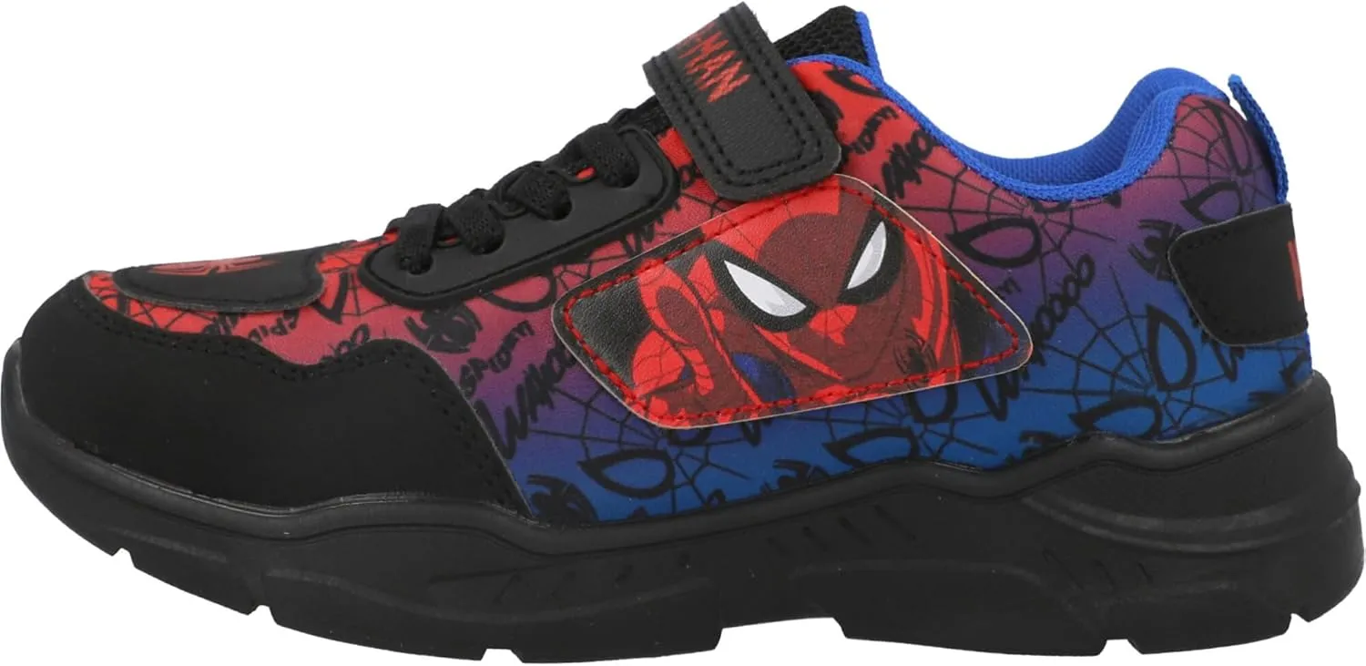 Spider-Man Chunky Trainer Black Red Blue – Kids Lightweight Comfortable Secure Fit