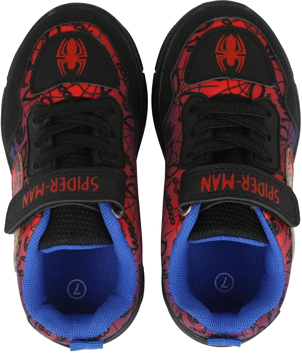 Spider-Man Chunky Trainer Black Red Blue – Kids Lightweight Comfortable Secure Fit