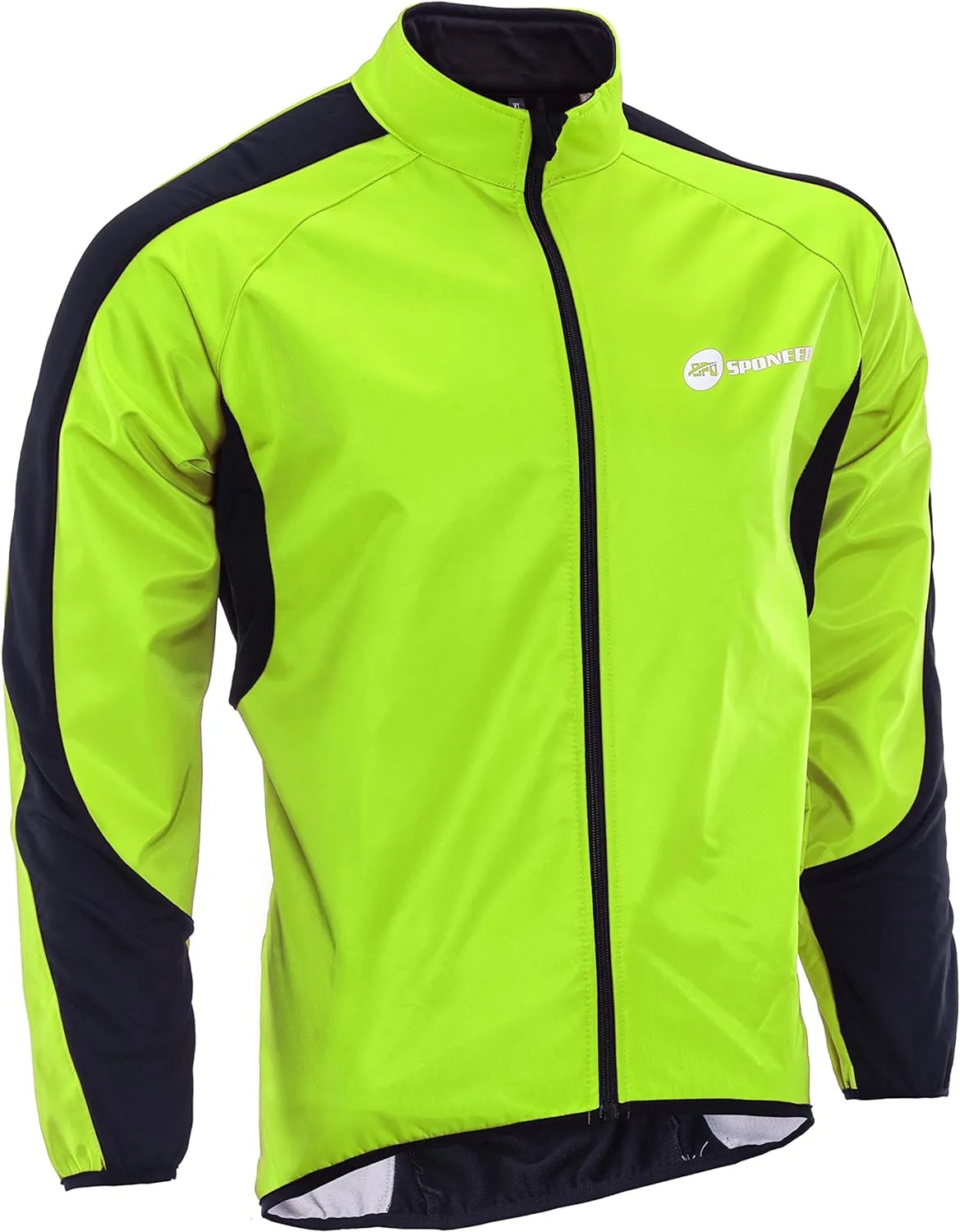 sponeed Men's Windproof Jackets Cycling Fleece Coat Shirts Winter Thermal Snowing Running Tops Bike Overcoats