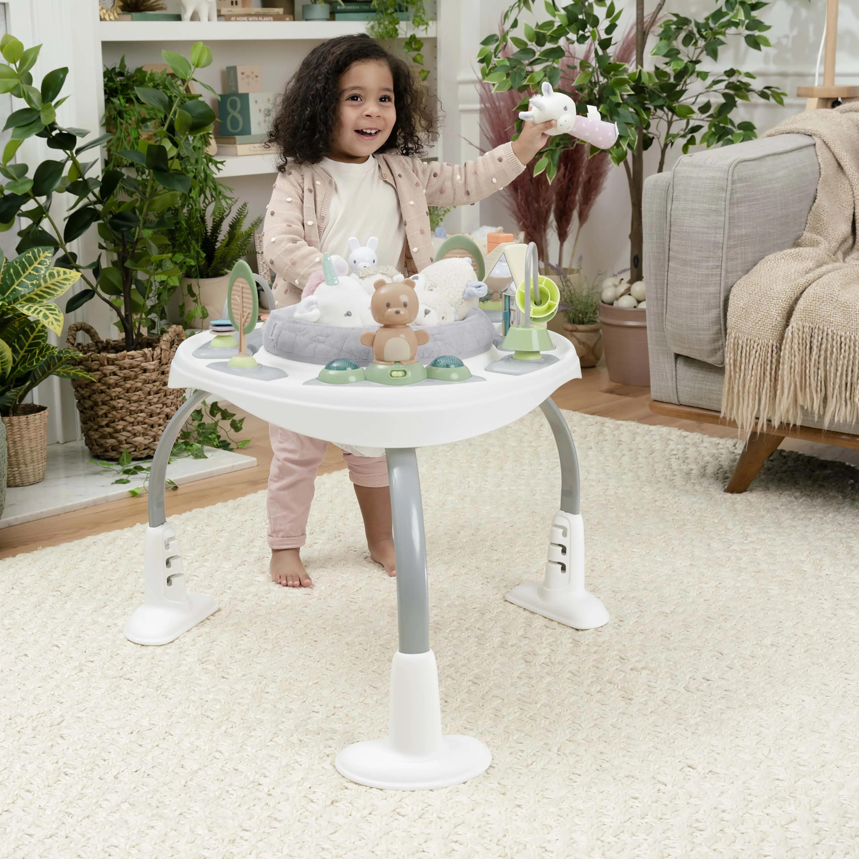 Spring & Sprout 2-in-1 Activity Jumper   Table - First Forest