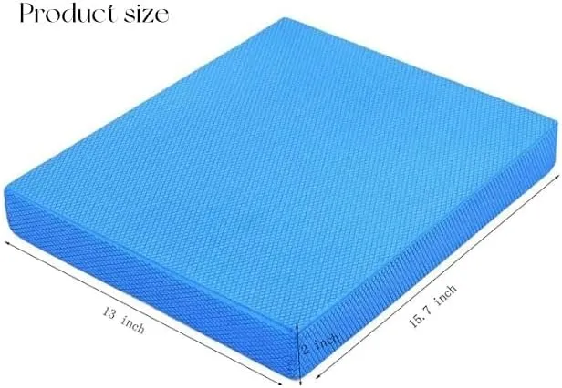 Stability Trainer Pad & Pilates Board Set - Non-Slip Foam Balance Exercise Pad,Balance Cushion for Yoga, Pilates, Therapy, and Home Fitness - Includes 3 Resistance Bands (12LB Yellow, 45LB Red, 85LB Black) - Portable and Lightweight