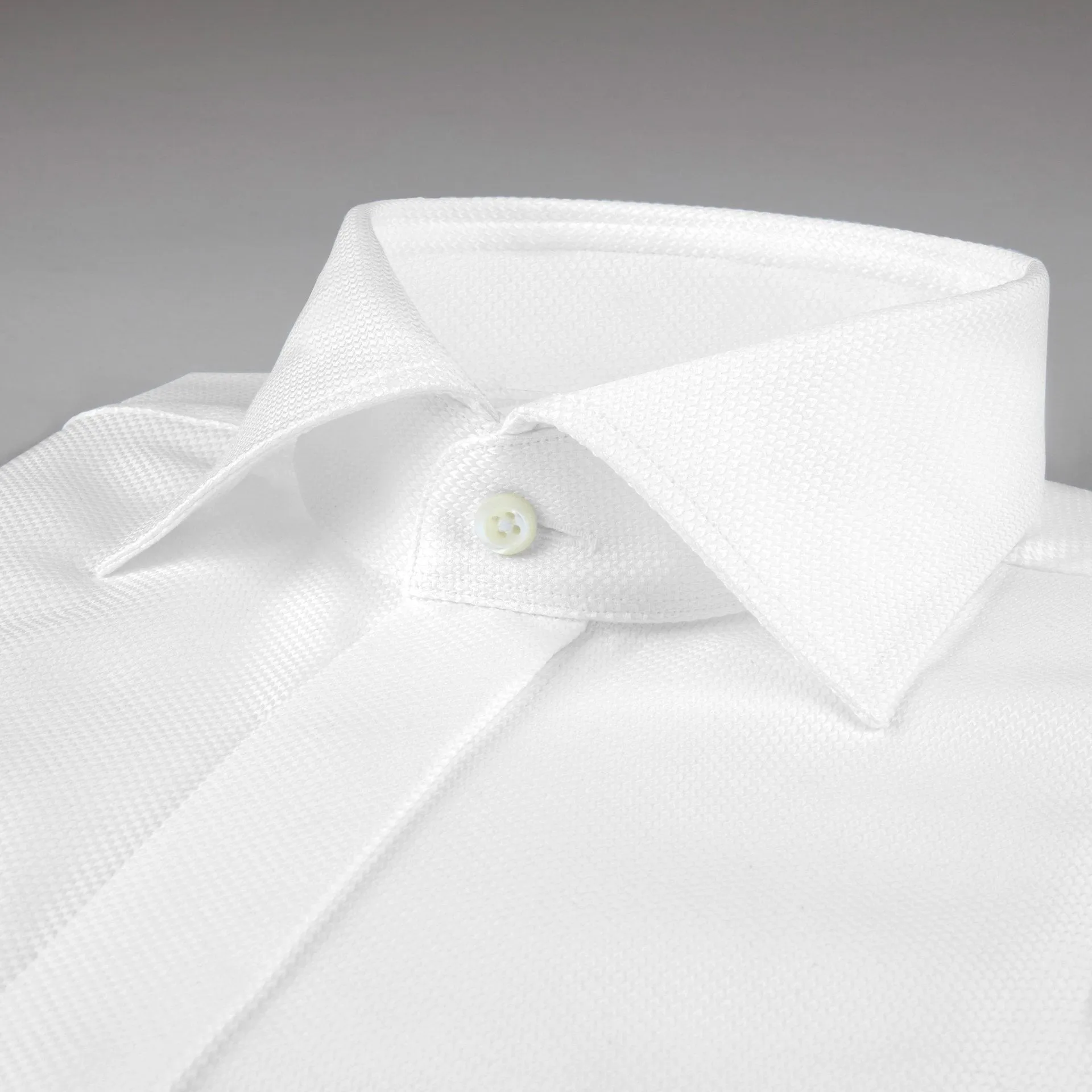 Stenstroms White Oxford French Front Tuxedo Dress Shirt