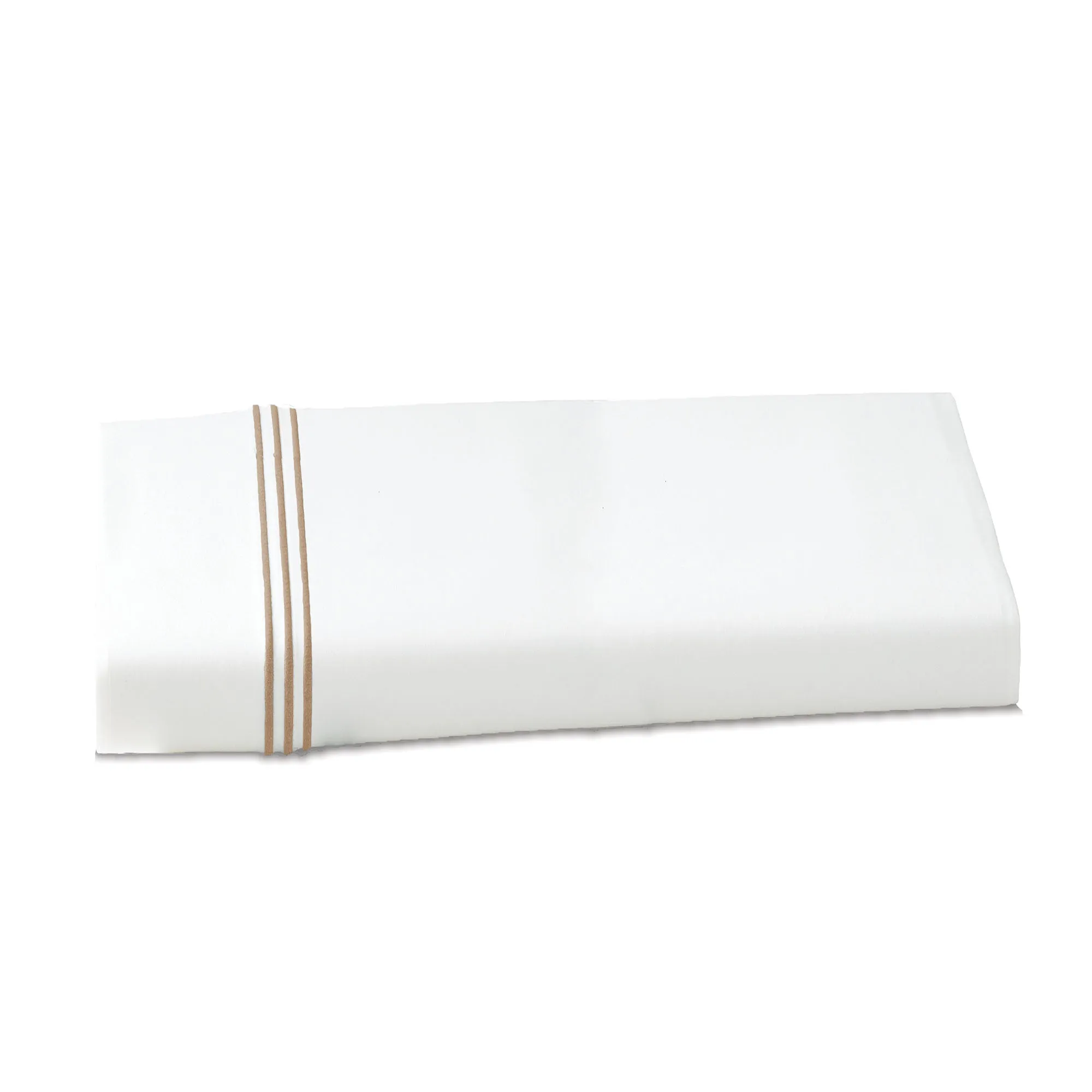 Strada Embroidered Percale Flat Sheet