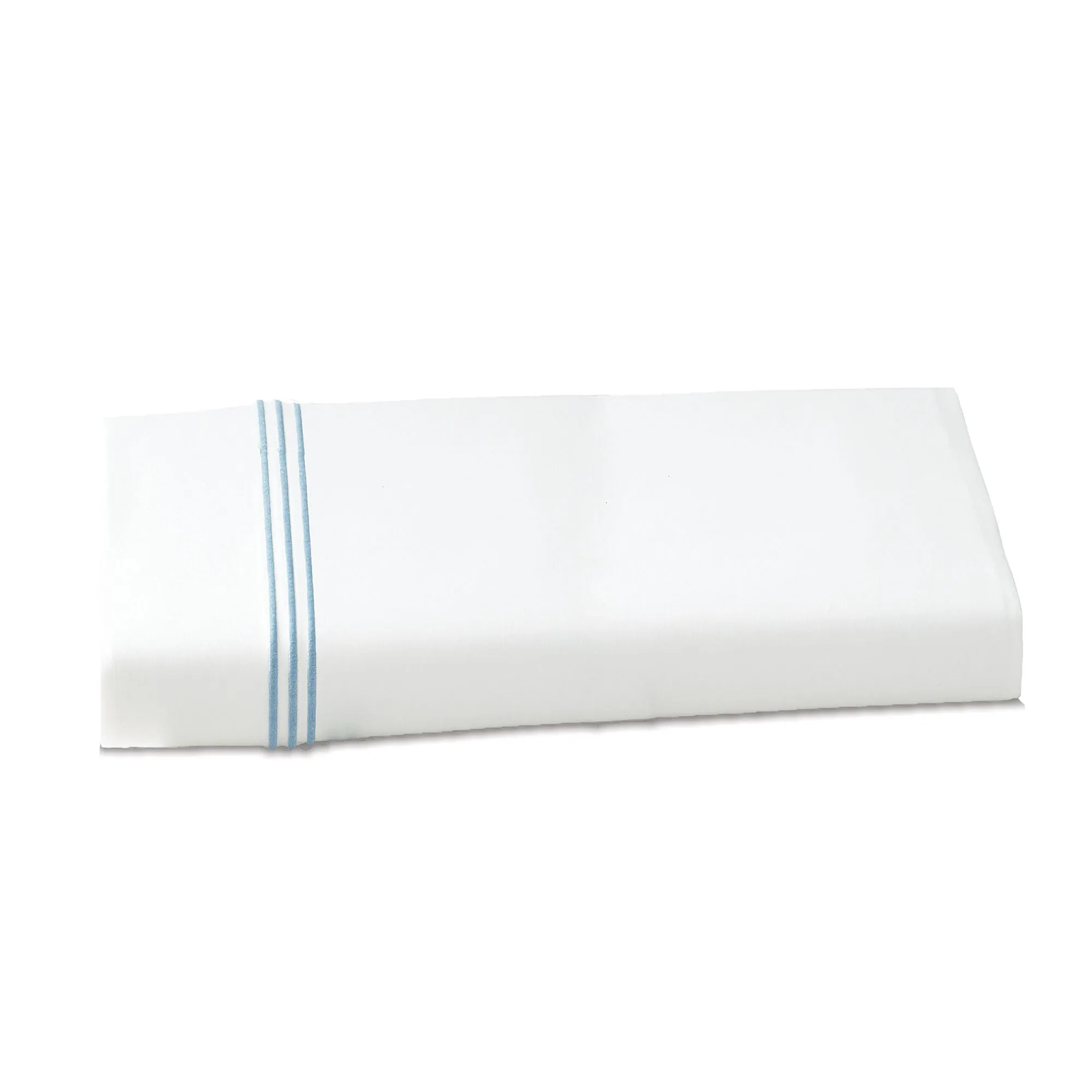 Strada Embroidered Percale Flat Sheet