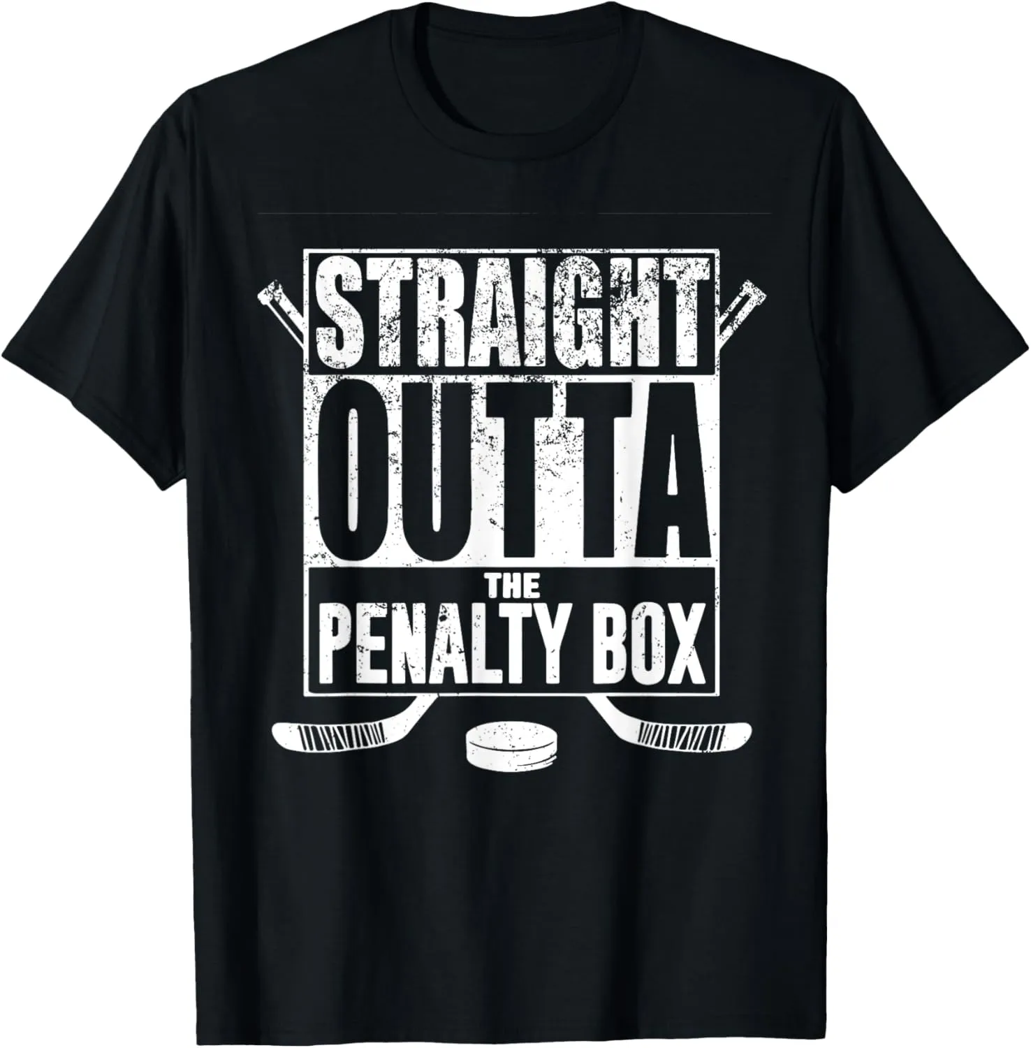 Straight Outta The Penalty Box Hockey Player Gift Hockey T-Shirt