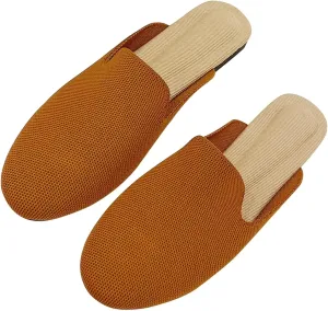Stunner Women's Mules Shoes Breathable Kintted Round Toe Backless Slides Mules Shoes