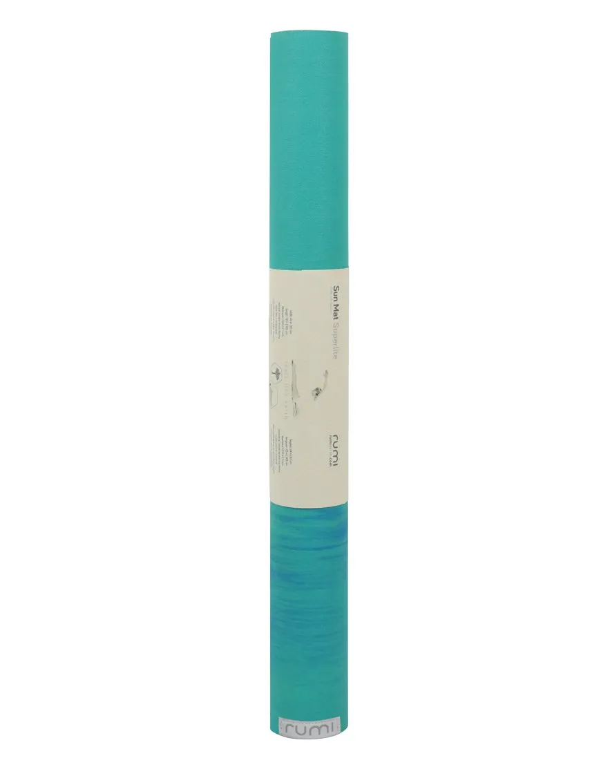 Sun Yoga Mat Superlite 1mm 68in, Peacock Marble, Limited Edition