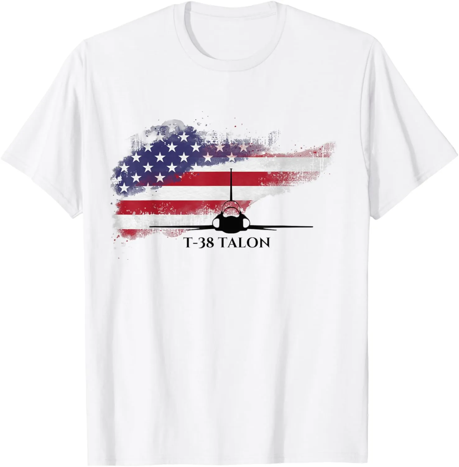 T-38 Talon Military Jet Trainer Airplane Patriotic Vintage T-Shirt