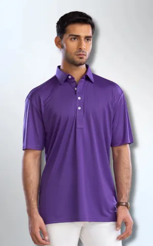 The Dressy Polo Oxford Spread Collar Indigo Purple