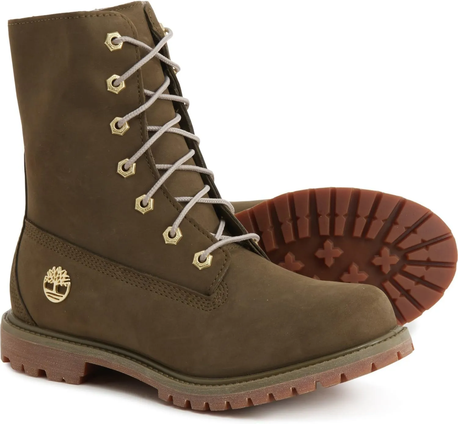 Timberland Women's Teddy Fleece Fold Down WP Ankle Boot