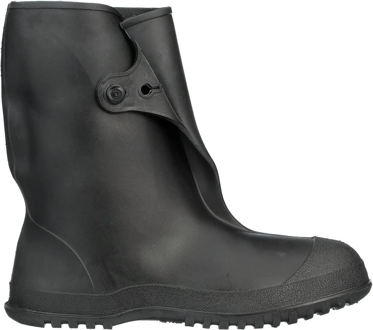 TINGLEY unisex adult 10" Overshoe Rain Boot, Black, 8.5-10 Women 6.5-8 Men US