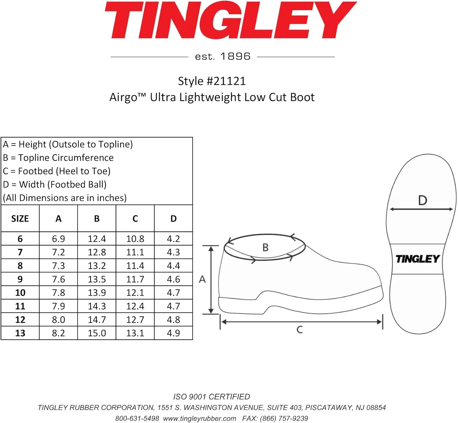 TINGLEY Unisex-Adult Workboot Rain Boot
