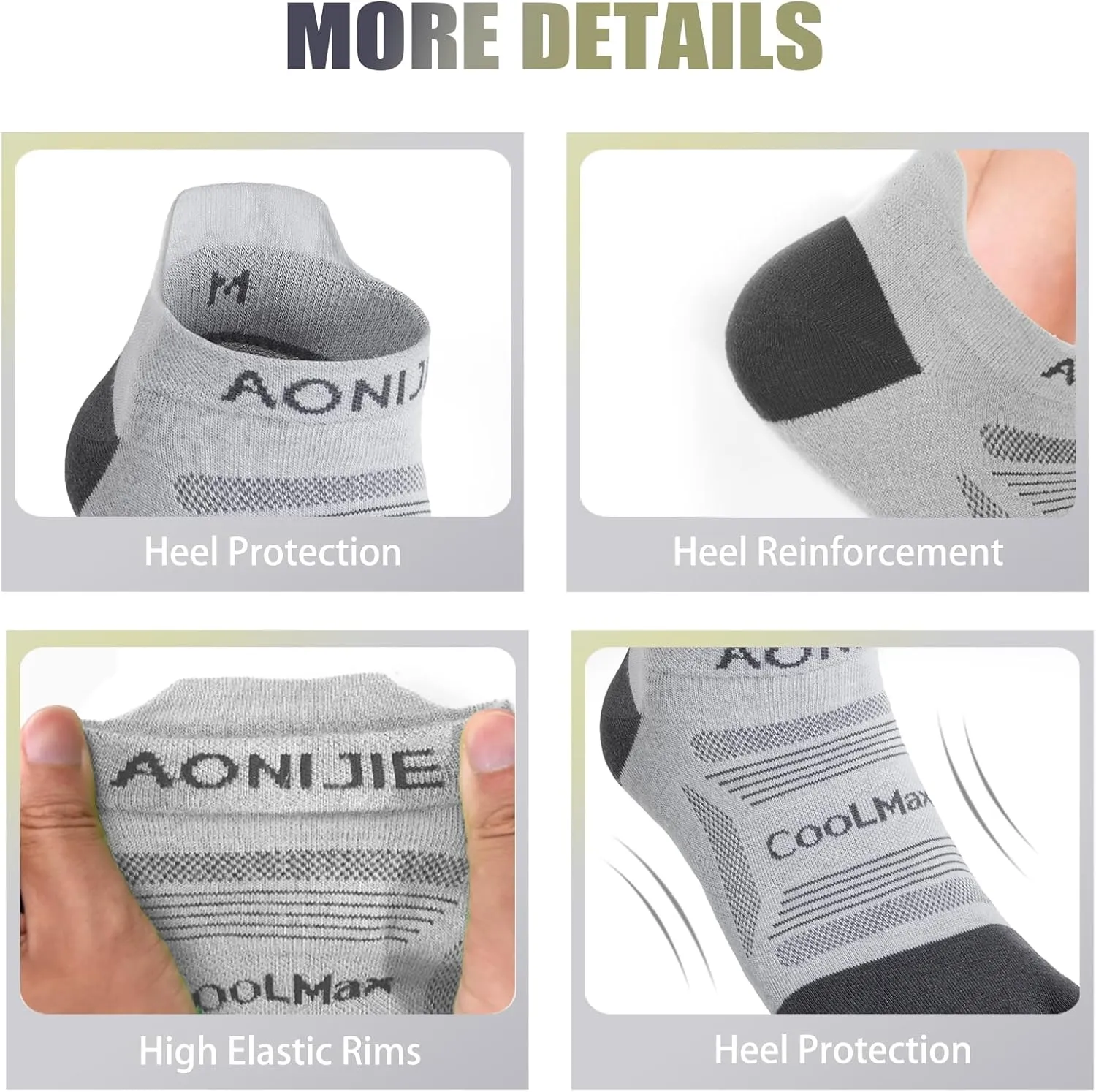 Toe Socks Cool-max Running Socks for Men Women 3 Pairs Athletic Breathable Five Finger Socks