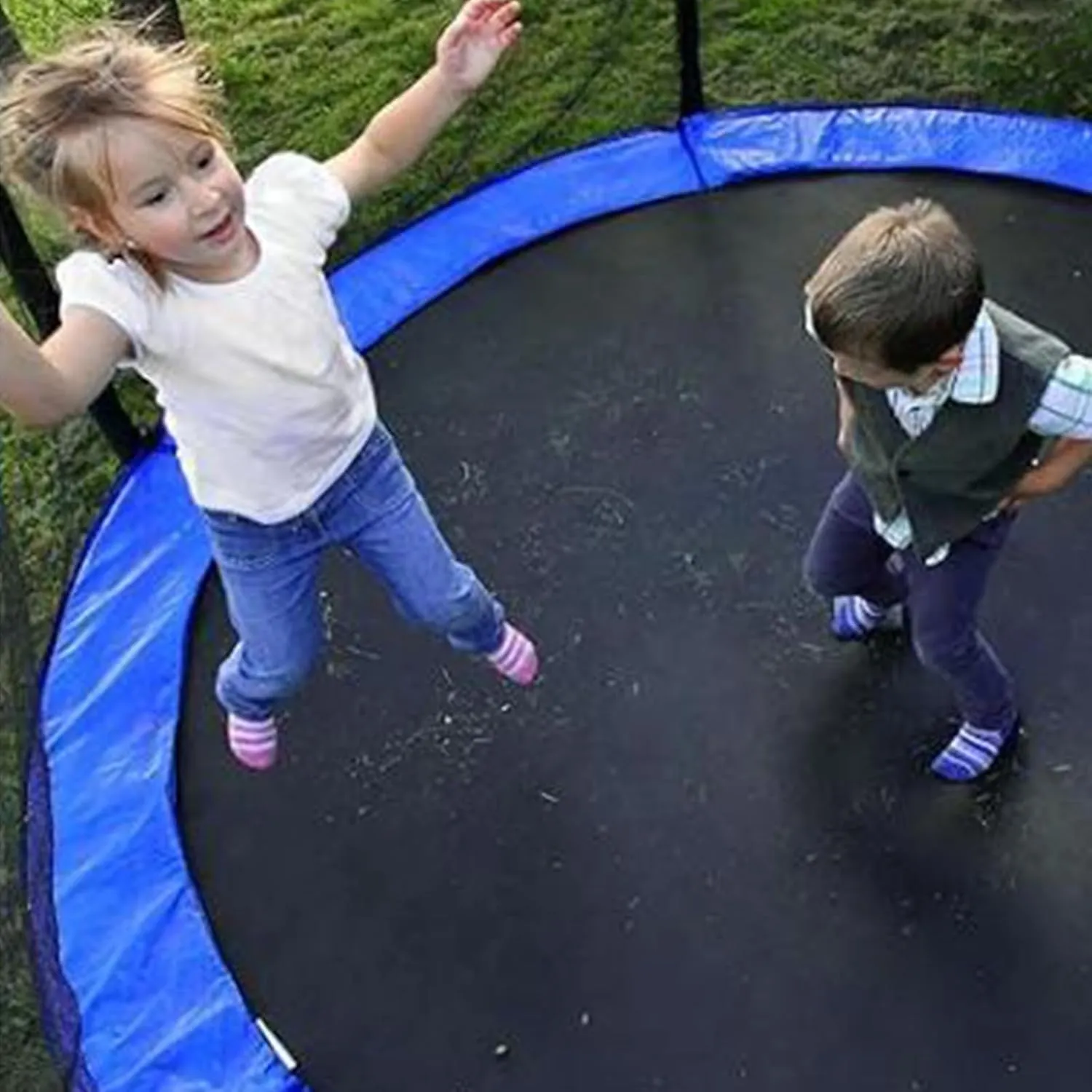 Trampoline Pad, 8ft 10ft 12ft 14ft Trampoline Replacement Safety Pad, Round Spring Cover, UV-Resistant, Tear-Resistant Edge Protection(16ft)