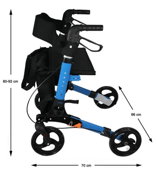 Travel Lite Portable Outdoor Seat Walker with Seat and Bag   Crutch Holder