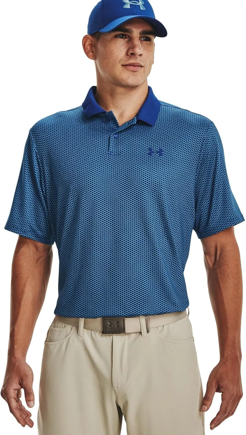 Under Armour Mens Matchplay Printed Polo - Sweat Wicking SM